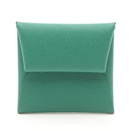 Hermès-Hermes Bastia Verso Coin Case in Green Epsom Leather-Green