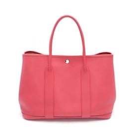 Hermès-Hermes Garden TPM Tote Bag-Braun,Rot