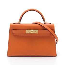 Hermès-Hermes Kelly 2 Handtasche-Orange