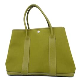 Hermès-Hermes Tote Bag Garten PM J Stamp-Blau,Andere