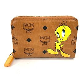 Bolsa de moedas MCM Looney Tunes Tweety Visetos Marrom