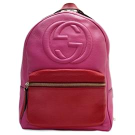 Gucci Soho Leather Backpack Red