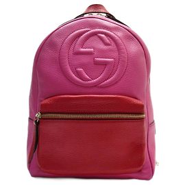 Gucci Soho Leder Rucksack Rot