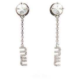 Boucles d'oreilles argentées Miu Miu Argenté