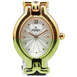 Fendi-Fendi Changeable Strap 5 Colors Watch 640L-Brown,Golden