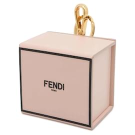 Fendi-Fendi Pink Leather Keyring-Pink