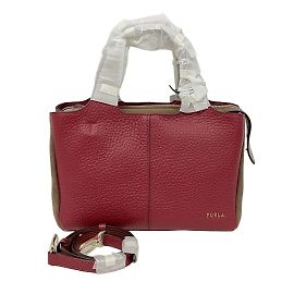 Bolsa tote de couro vermelho Furla Vermelho