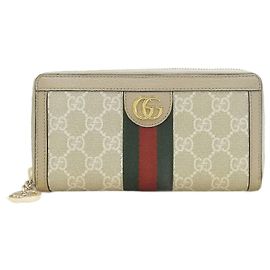 Gucci Ophidia GG Supreme Bi-Fold Geldbörse Beige