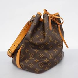 Louis Vuitton-Louis Vuitton Monogram Petit Noé Schultertasche-Braun