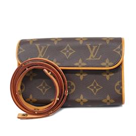 Louis Vuitton-Louis Vuitton Waist Bag Monogram Pochette Florentine M51855-Brown