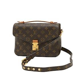 Louis Vuitton-Louis Vuitton Monogram Pochette Metis MM Shoulder Bag-Monogram