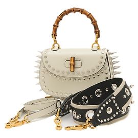 Sac 3-en-1 Gucci Bamboo 1947 Small Blanc cassé