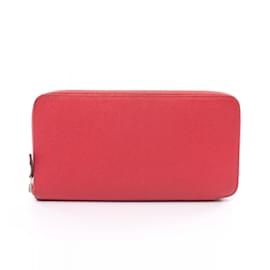 Hermès-Hermes Azap Long Wallet in Pink Epsom Leather-Pink