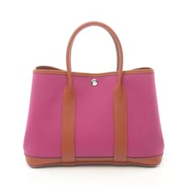 Hermès-Hermes Garden TPM Tote Bag-Braun,Pink