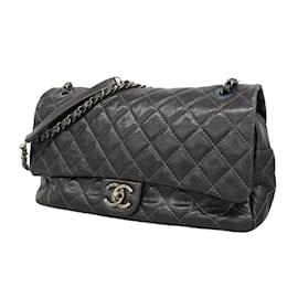 Chanel-Schultertasche aus schwarzem Kaviarleder von Chanel-Schwarz