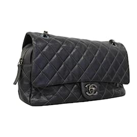 Chanel-Schultertasche aus schwarzem Kaviarleder von Chanel-Schwarz