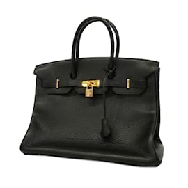 Hermès-Hermes Birkin 35 Handbag-Black