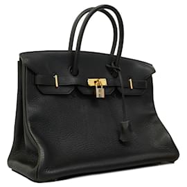 Hermès-Hermes Birkin 35 Handbag-Black
