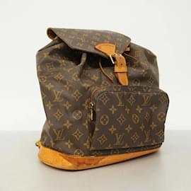Louis Vuitton-Louis Vuitton Monogram Montsouris GM Backpack-Brown