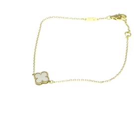 Van Cleef & Arpels Sweet Alhambra Charm Bracelet Golden