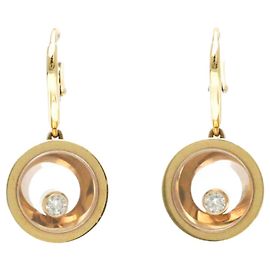 Pendientes Chopard Happy Diamond 837771 en forma de gota Dorado
