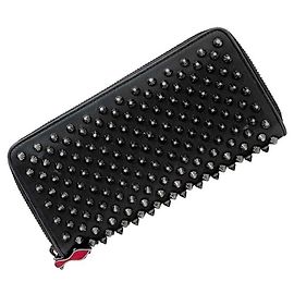Cartera larga negra Christian Louboutin Negro