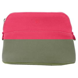 Hermès-Hermes Bolide Pouch 20 in Pink Cotton-Pink