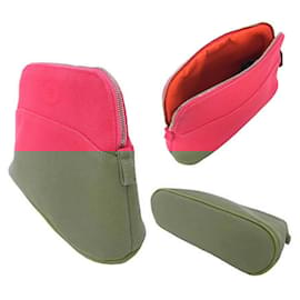 Hermès-Hermes Bolide Pouch 20 in Pink Cotton-Pink