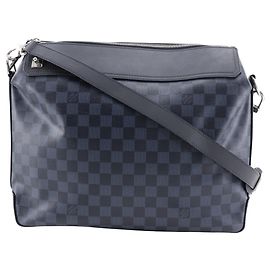 Borsa a spalla Greenwich di Louis Vuitton Nero Blu navy