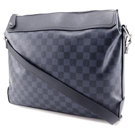 Louis Vuitton-Louis Vuitton Greenwich Shoulder Bag-Black,Navy blue
