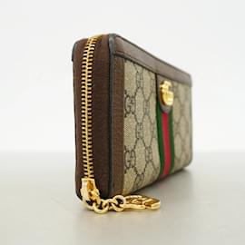 Gucci-Gucci Ophidia Leather Long Wallet-Brown