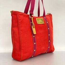 Louis Vuitton-Louis Vuitton Schultertasche Antigua Cabas GM M40031 Rot-Rot