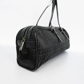 Fendi-Fendi Zucchino Nylon Canvas Handtasche-Schwarz