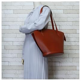 Louis Vuitton-Louis Vuitton Saint Jacques Epi Leather Shoulder Bag-Brown