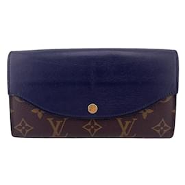 Louis Vuitton-Louis Vuitton Brown Leather Long Wallet-Brown