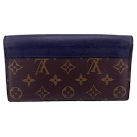 Louis Vuitton-Louis Vuitton Brown Leather Long Wallet-Brown