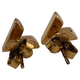 Louis Vuitton-Louis Vuitton Essential V Earrings-Golden