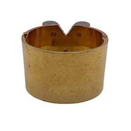 Louis Vuitton-Louis Vuitton Essential V Rhinestone Bangle-Golden