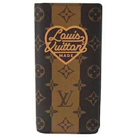 Louis Vuitton-Louis Vuitton Monogram Portefeuille Brazza NIGO Collaboration-Brown