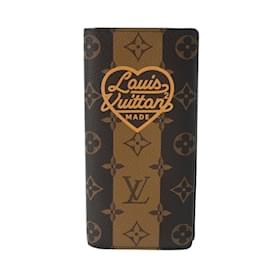 Louis Vuitton-Louis Vuitton Monogram Portefeuille Brazza NIGO Collaboration-Brown