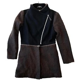 Abrigo de lana Mackage negro Negro