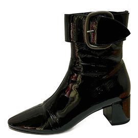 Saint Laurent Black patent Joplin ankle boot Black