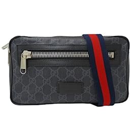 Gucci-Gucci GG Supreme Sling Bag-Black