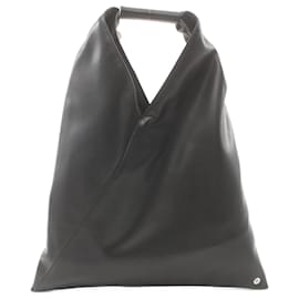 Maison Martin Margiela-Schwarze Leder-Tote von MM6 Maison Margiela-Schwarz