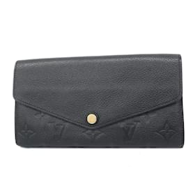 Louis Vuitton-Louis Vuitton Long Wallet Monogram Empreinte-Black