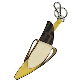 Fendi-Fendi Banana Motif Bag Charm Keychain-Multiple colors,Yellow