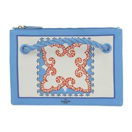 Pochette Honolulu Valentino Garavani Orange Écru Bleu clair
