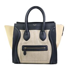Céline Sac à main Celine Shopper Noir Beige