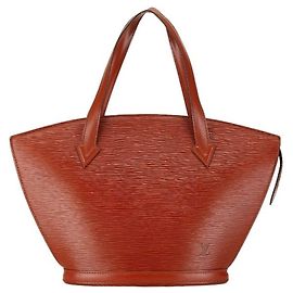 Louis Vuitton Epi Saint Jacques Handtasche Braun