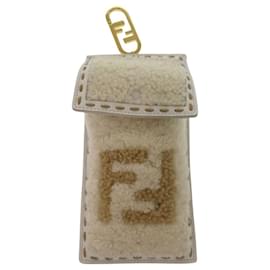 Fendi-Fendi FF Smartphone Case Fur Day Limited Bag Charm-White